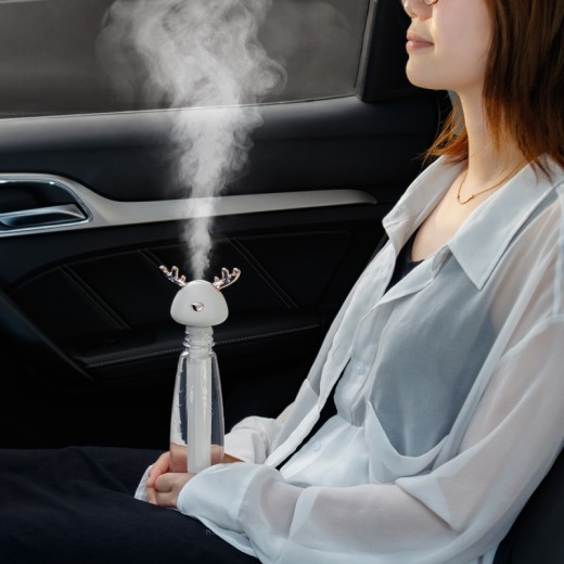 New Water Tankless Creative Design Little Antler Atomizer Mini USB Rehydration Negative Portable On-board Humidifier