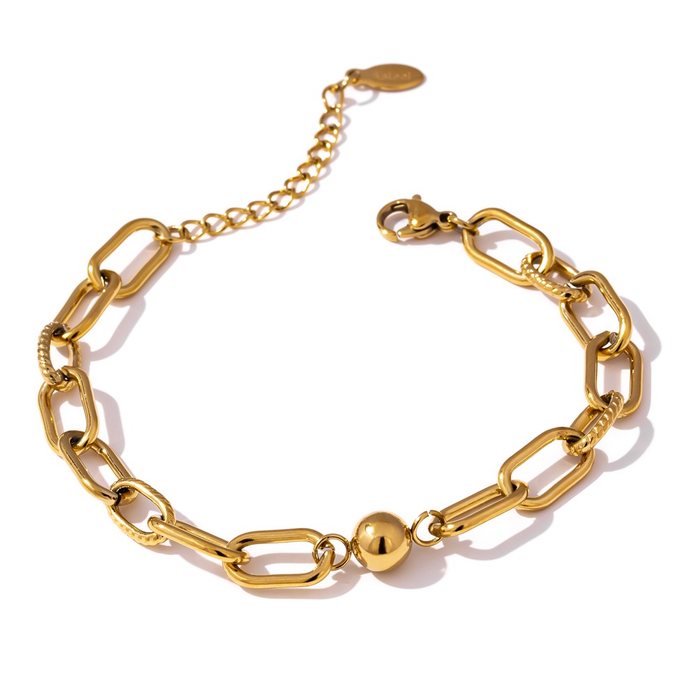 Yhpup New Stainless Steel Golden Bracelet