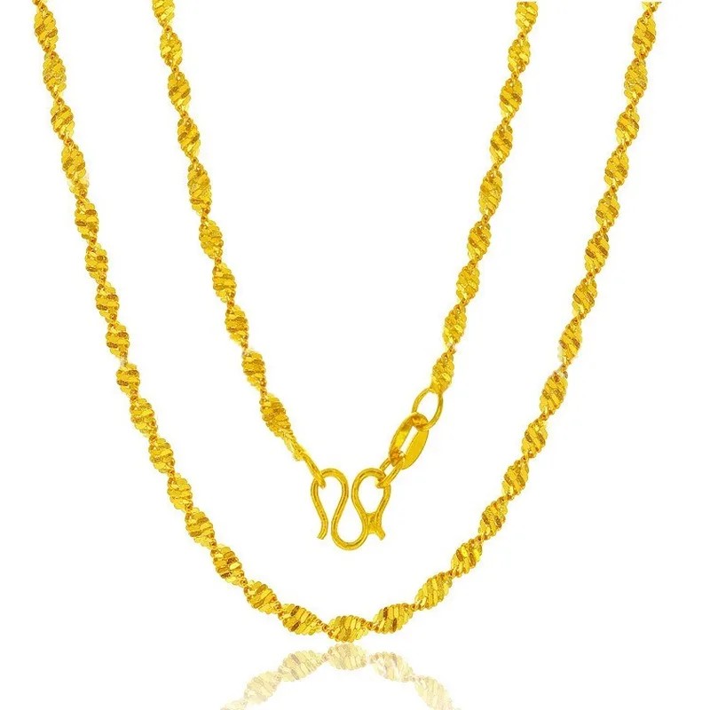 18K Yellow Gold Plated Necklace for Women