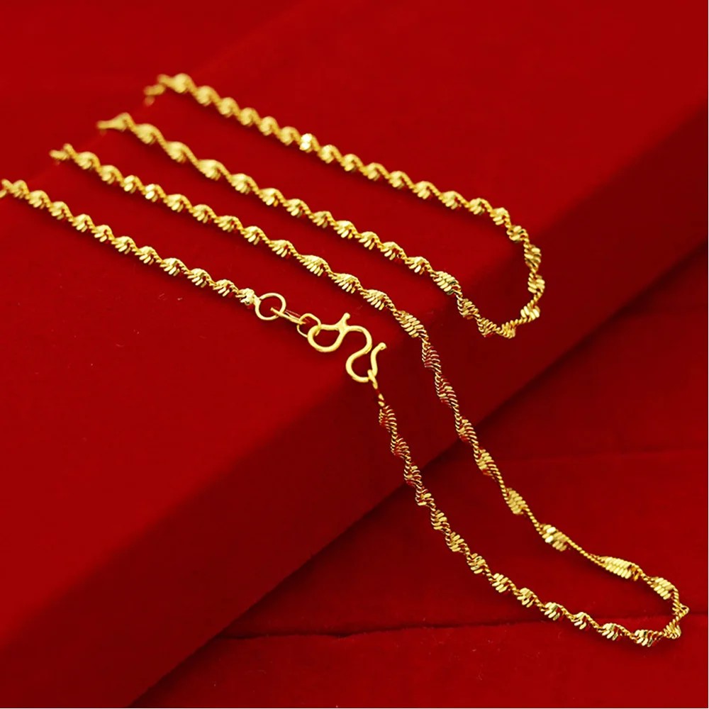 18K Yellow Gold Plated Necklace for Women