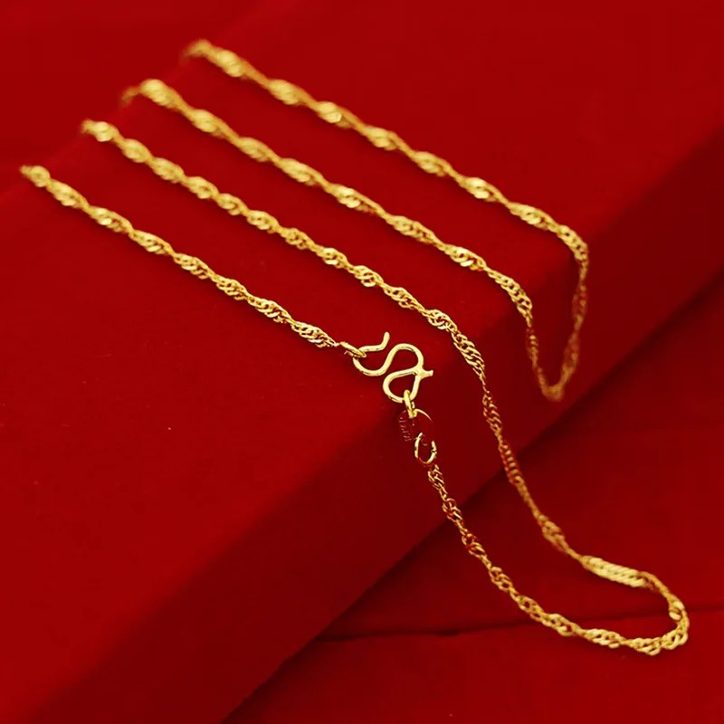 18K Yellow Gold Plated Necklace for Women