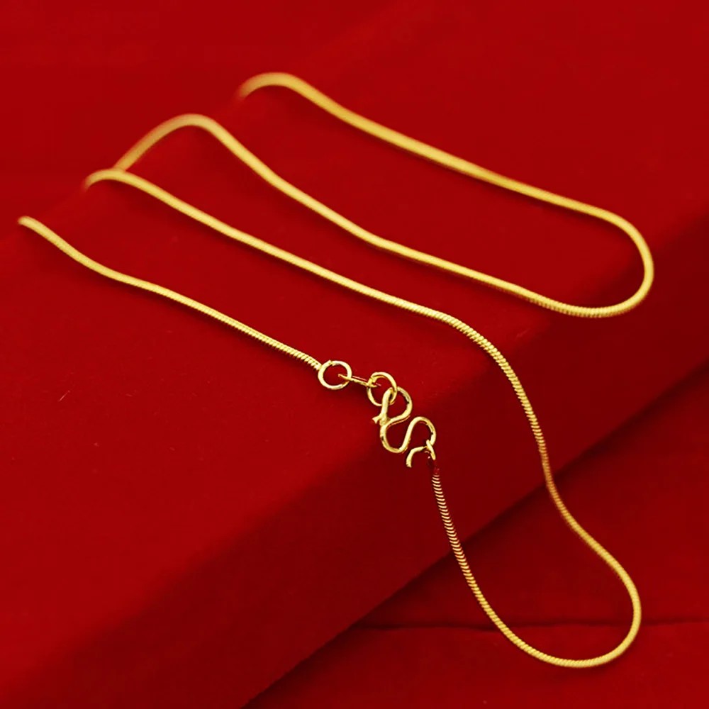 18K Yellow Gold Plated Necklace for Women