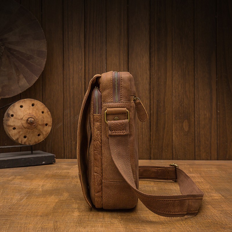 First Layer Cowhide Men's Messenger Casual Business Men's Bag