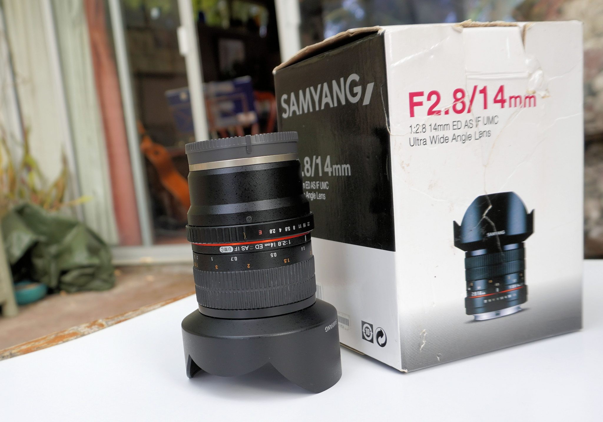 SAMYANG F2.8/14mm, ED AS IF UMC, Ultra wide angle lens for SONY E mount Cameras