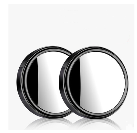 Car Rearview Mirror Small Round Mirror Reversing Blind Spot Mirror HD 360 Degree Adjustable Wide Angle Mirror Reflective Mirror