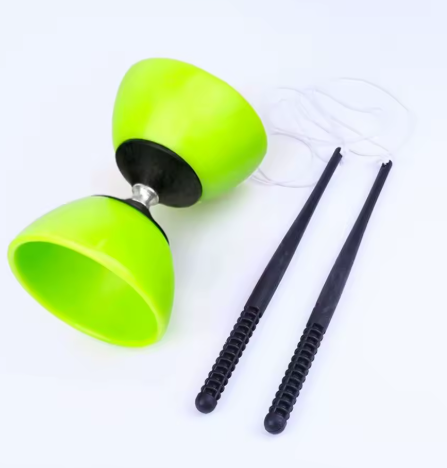1pc Chinese Diabolo Chinese Yo-yo Diabolo Toy Leather Bowl Soft Material Thicken Top Child Diabolo Chinese Yoyo