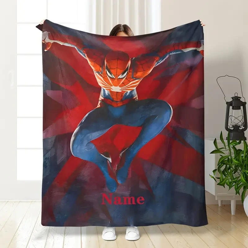 Custom Name Flannel Throw Blanket - HD Print, Soft & Cozy, All-Season Gift Blanket for Couch, Bed, Office, and Travel