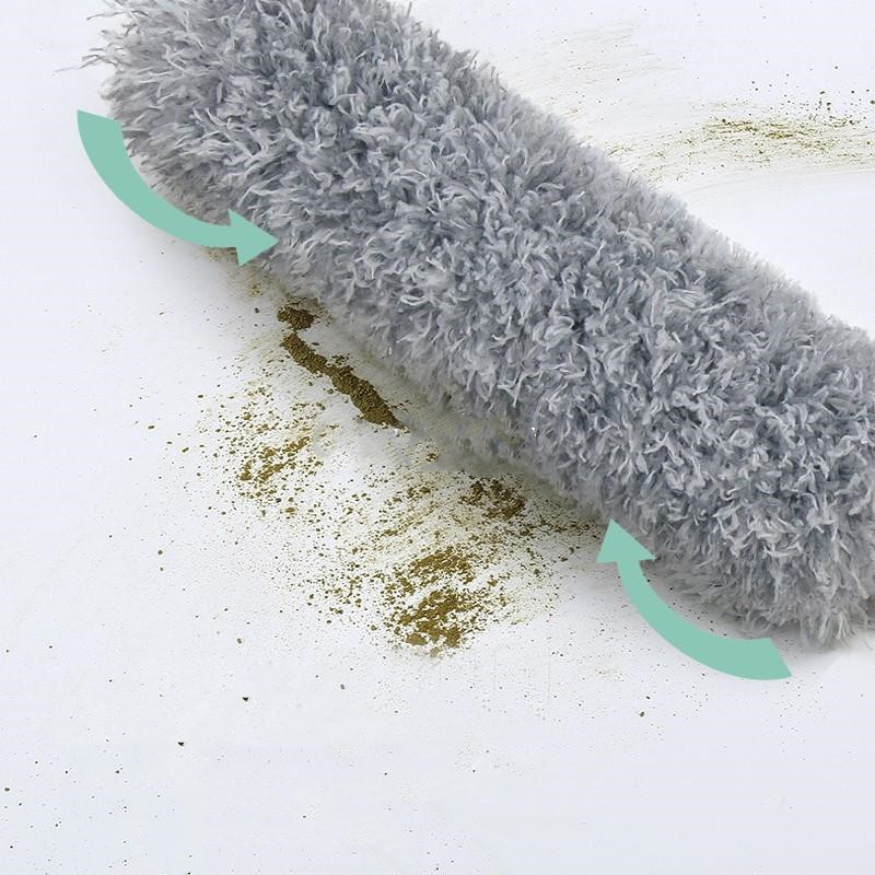 Telescopic Pole Washable Easy Apply Long Handle Extendable Duster Static Stainless Steel Bendable Brush Lengthen Roof Cleaning