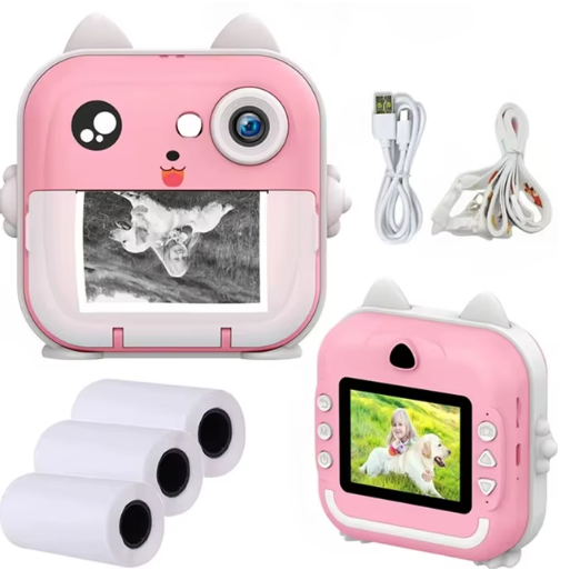 Q5 Kids Camera Instant Print Photo Mini Digital Video Camera for Kids Print Thermal Paper Educational Toys Gift