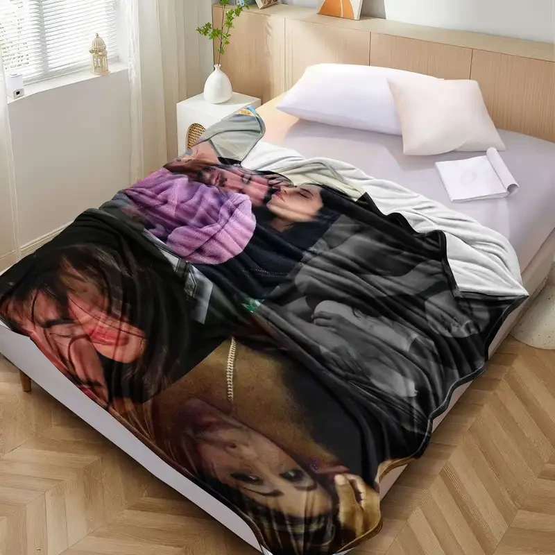 Custom Photo Flannel Bed Blanket