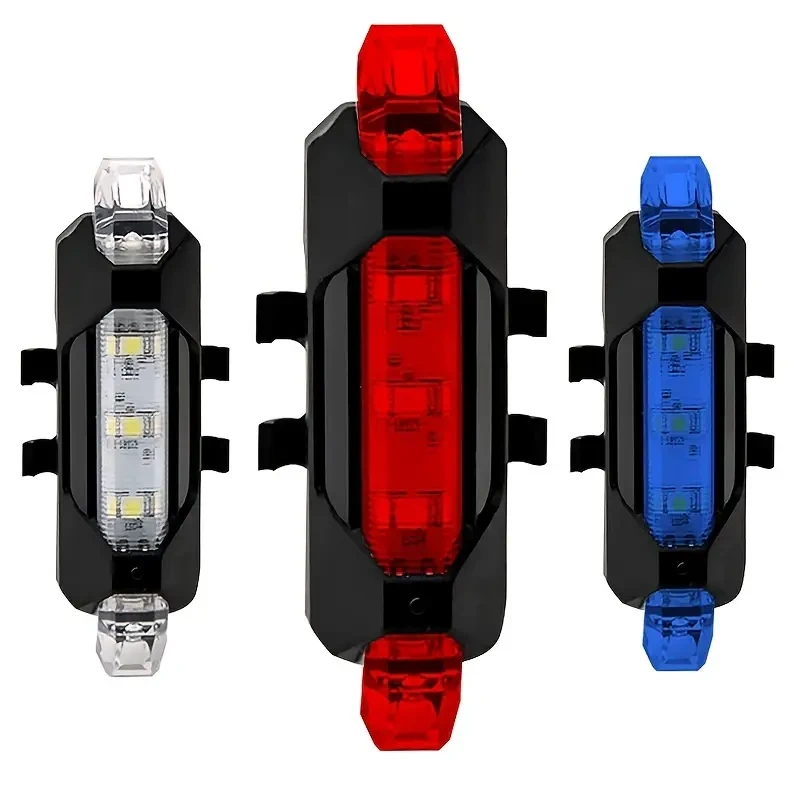 USB Rechargeable LED Bike Tail Light - 4 Flashing Modes For Safety And Visibility - Mountain And Road Bicycle Taillight For Riding And Cycling