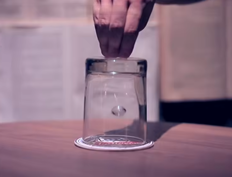 Roller Coaster Magic Tricks Coin Into Glass Cup Close Up Street Stage Magic Props Magician Illusion Gimmick Mentalism Puzzle Toy