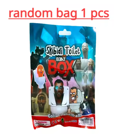 12pcs Skibidi Toilet Men's Vs Monitor Toy Doll Card Game Action Doll Model Anime Toy Boys and Girls Children's Gift