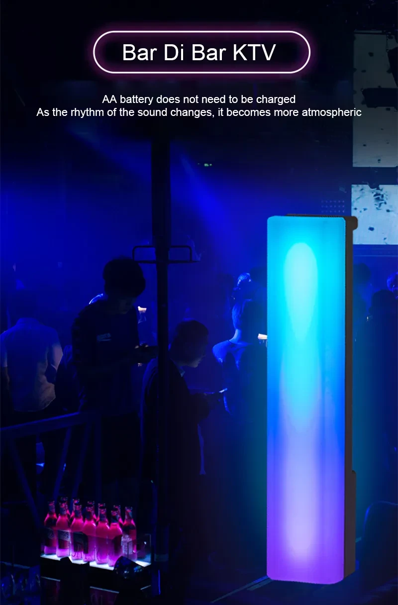 2pcs 3D RGB Light Pick-up Table Top