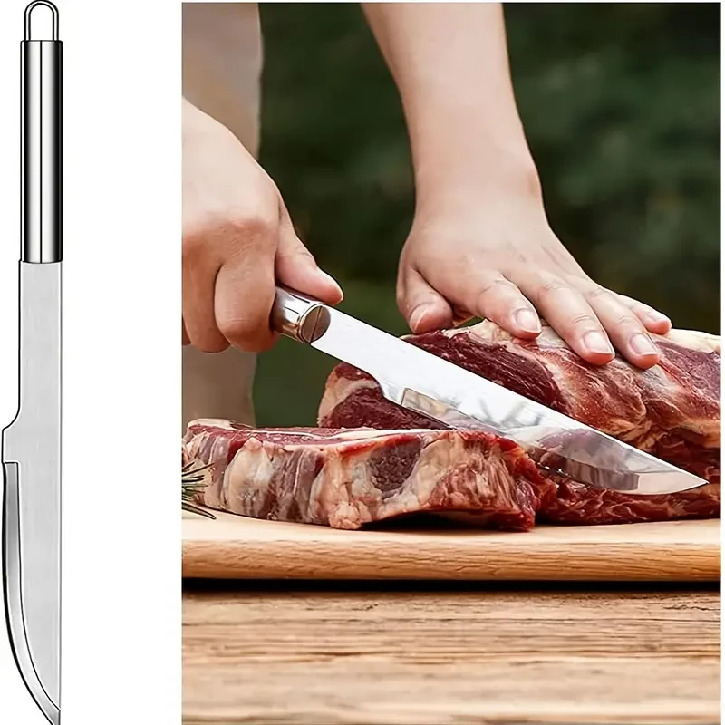 Stainless Steel BBQ Grill Tools Utensil Accessories Charcoal BBQ Smoker Tools Grill Plate Fork Kitchen Knife Meat Chop Cleaver Knife Tongs Spatula Outdoor Camping BBQ Cooking Stove Utensil Accessories Tools Best Gifts For Men Dad Him