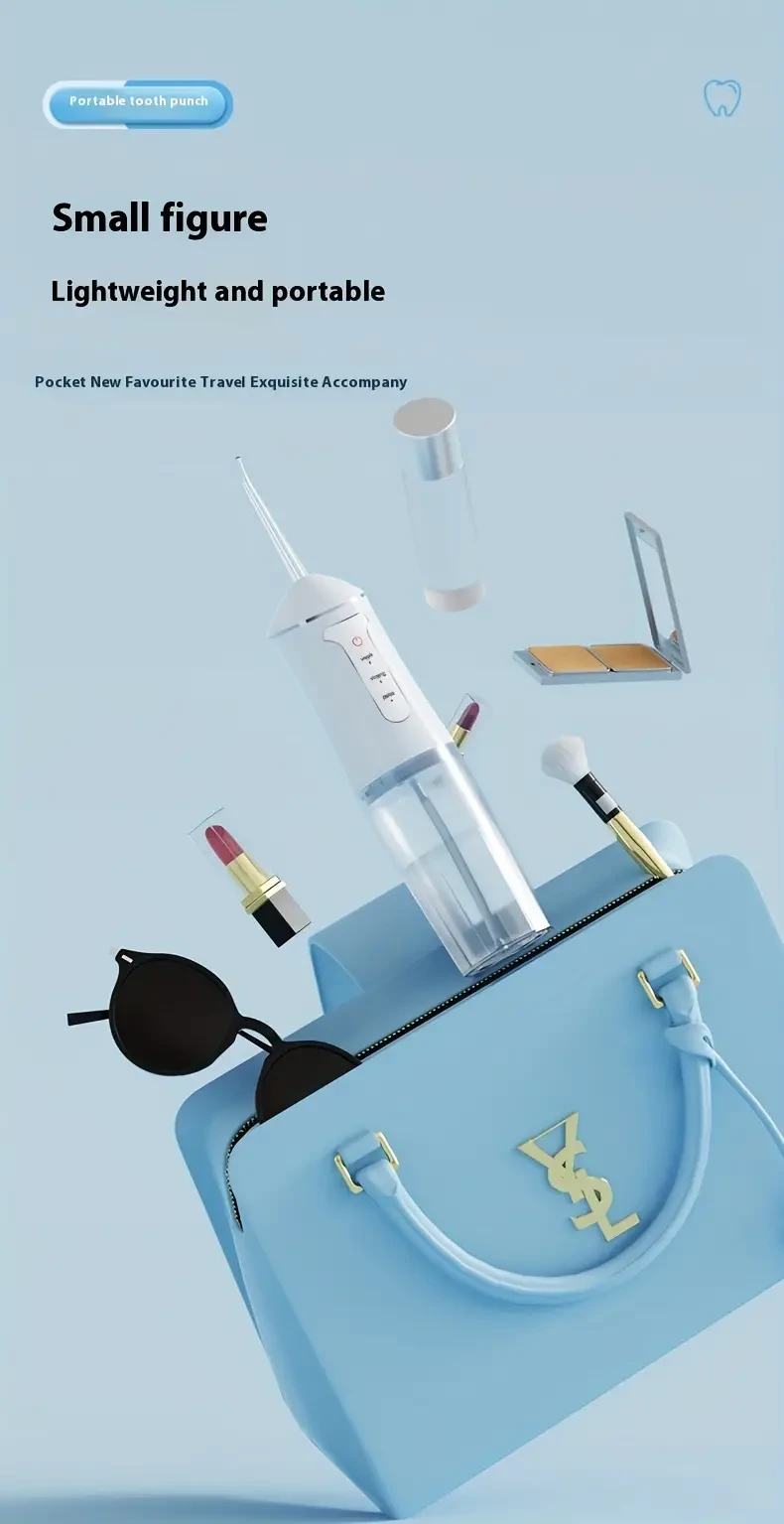 USB Rechargeable Water Flosser with Smart Chip