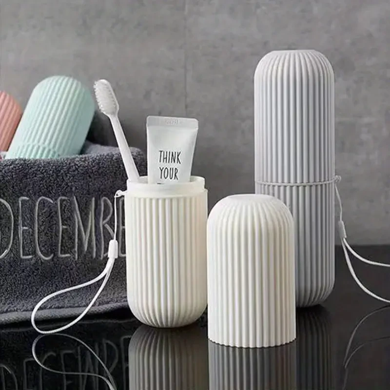 Compact Travel Toothbrush & Toothpaste Kit