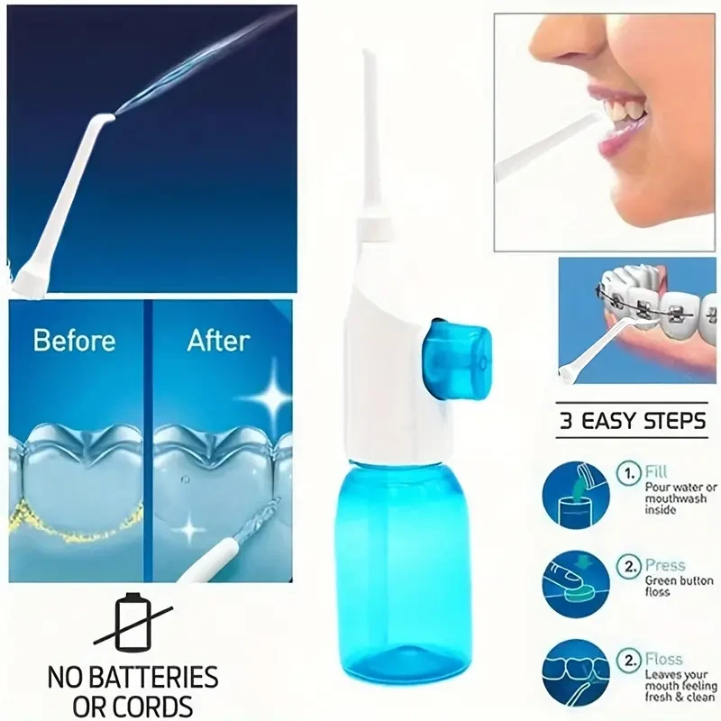 3-Head Teeth Cleaning Kit for Braces, Bridge, Gum Health Maintenance