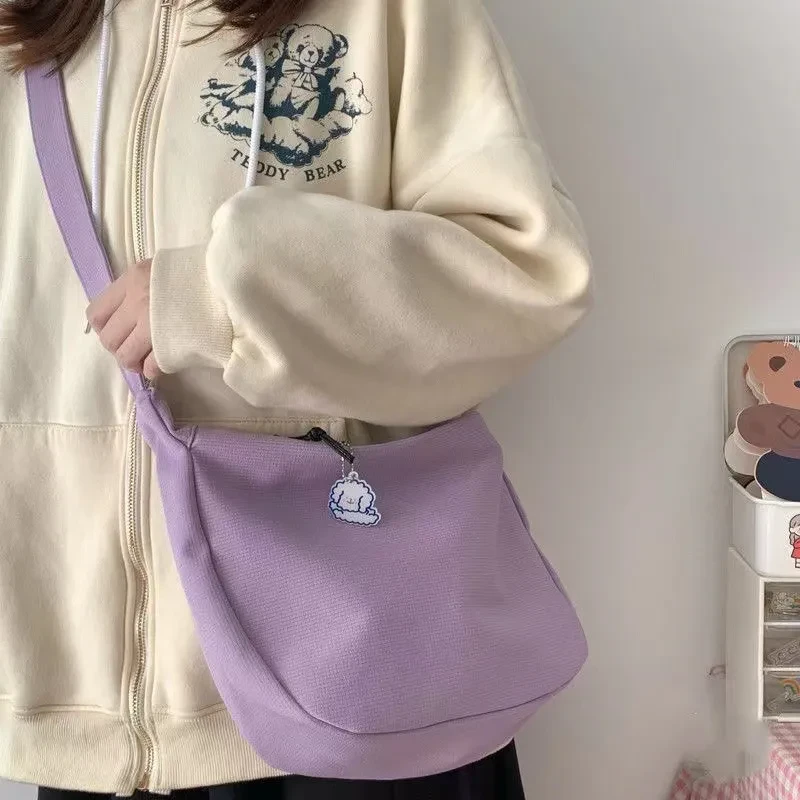 Fashion Simple Japanese Style All-matching Candy Color Fashionable New Women's Shoulder Messenger Bag
