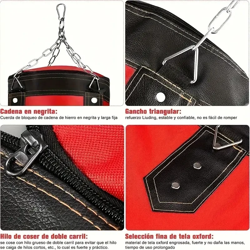Sanda Hanging Hollow Oxford Cloth Boxing Sandbag, Taekwondo Training Fitness Equipment
