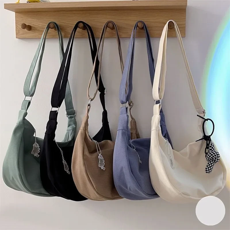 Women's Fashion Simple Solid Color Crossbody Bag