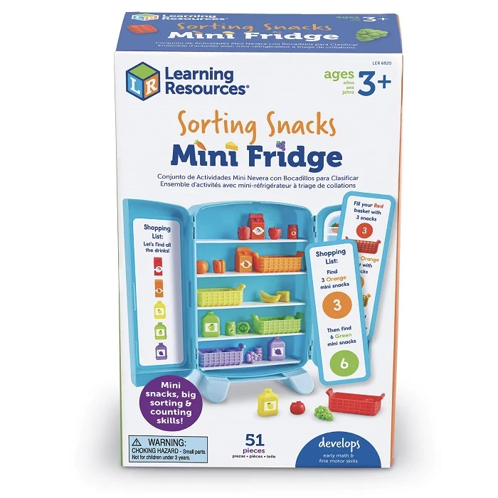 Learning Resources Sorting Snacks Mini Fridge
