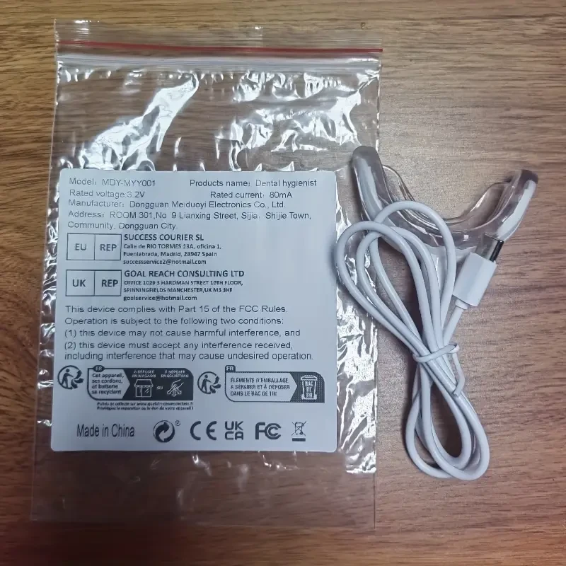 SmileShine USB Powered LED Teeth Whitening Kit, Siamese Tray Design