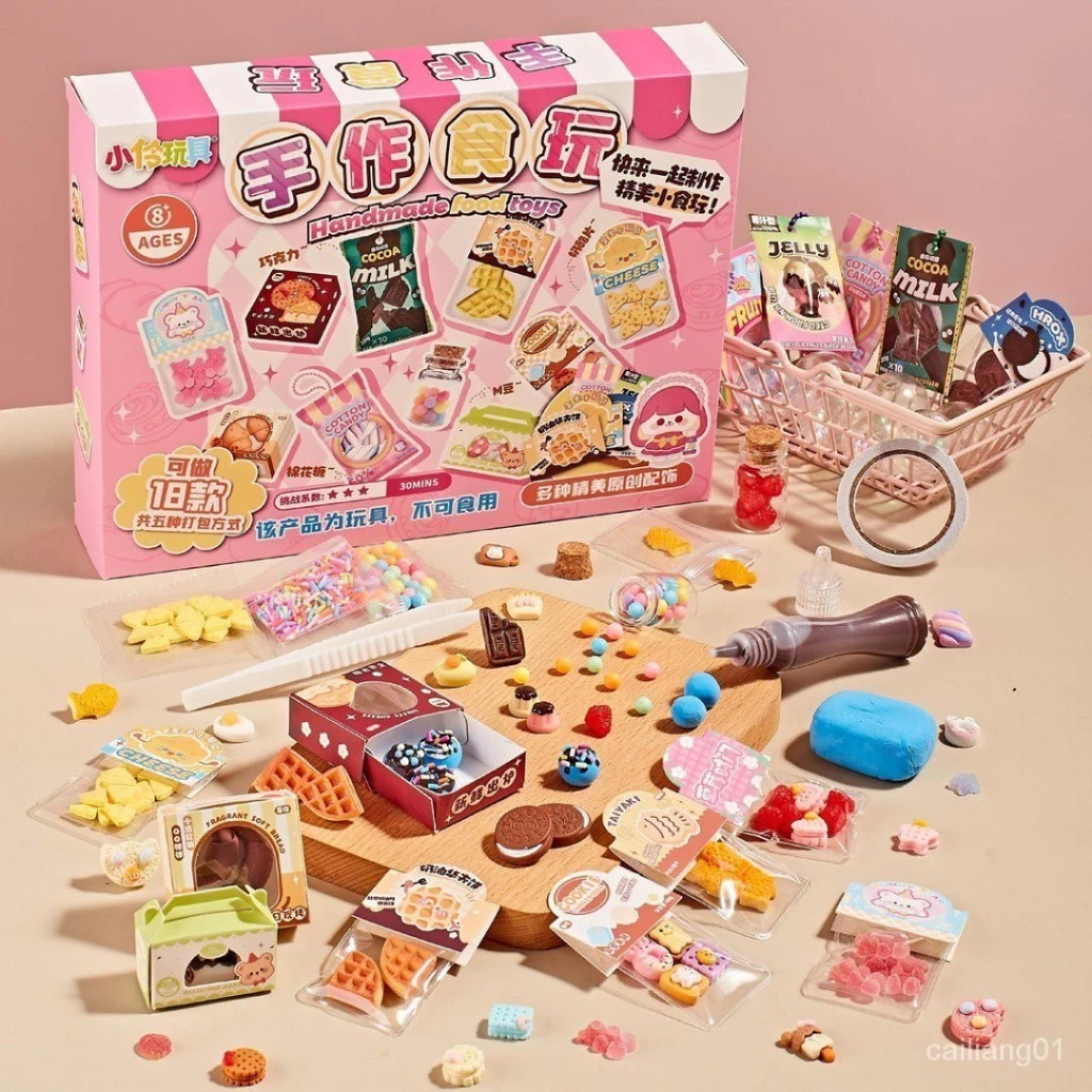 DIY Mini Handmade Food Play Educational Toys for Children to Make Food