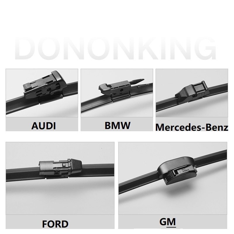 Universal Frameless Wiper Blade 14"-28", 13 Types Adapators Available, 1PCS
