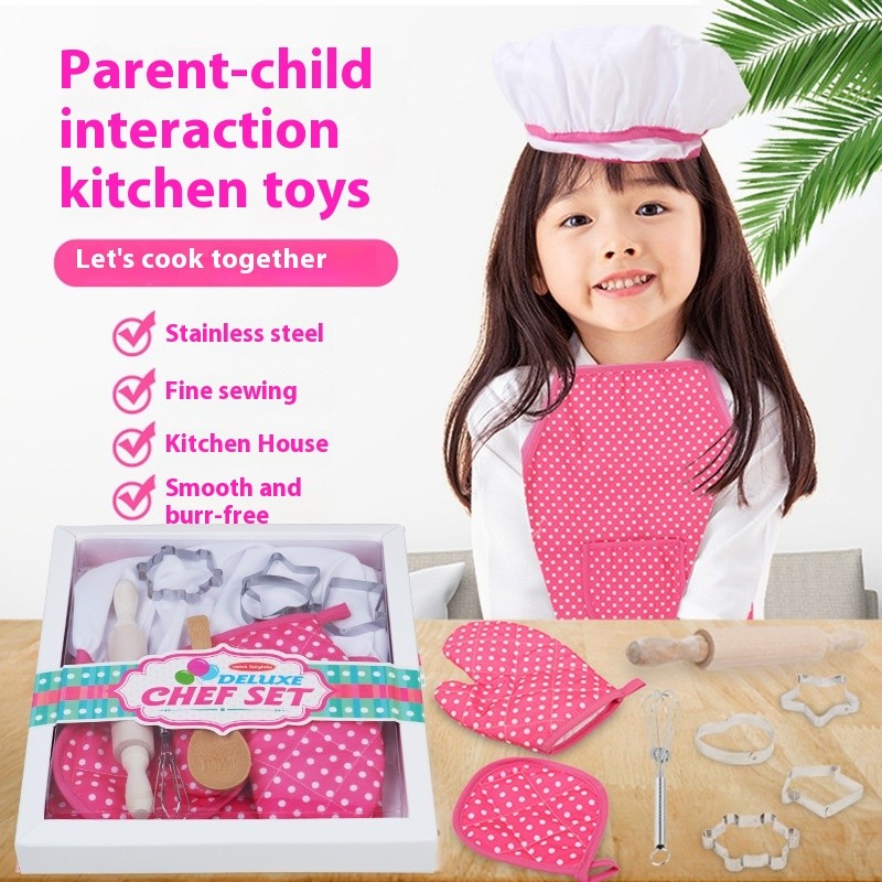 Baby Bib Kitchen Toy Cake Baking Cooking Tools