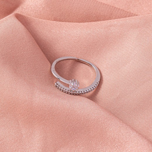 Simple Five-pointed Star Micro-inlaid Zircon Ring Jewelry Ring Accessories