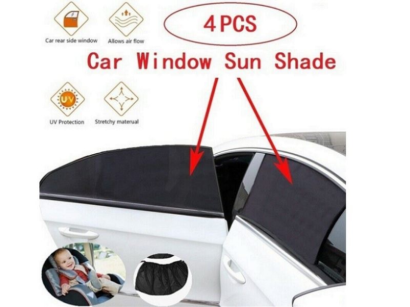 4pcs/set Car Front &amp; Rear Side Window Sun Shade Cover