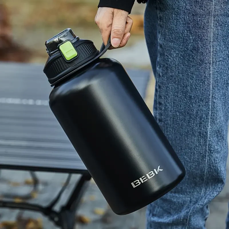 Heavy Duty Vacuum Flask - Insulated Water Bottles (50.72oz/84.54oz) for Hot and Cold Beverages