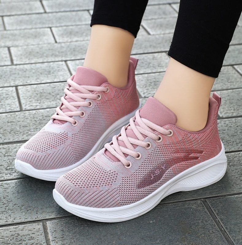 Walking Shoes Lightweight Breathable Sports Shoes Women 8-10 Pink