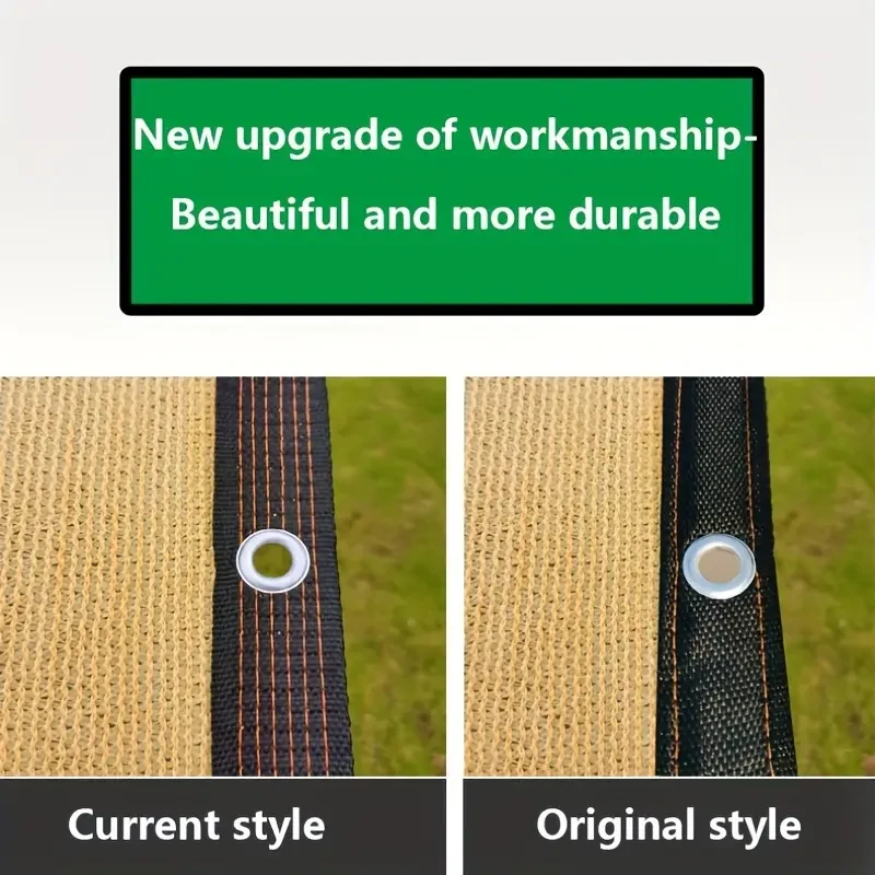 Encrypted Sunshade Net for Yard, Balcony, Garden - Thickened Plant & Animal Shed Sunscreen Sunshade Sail