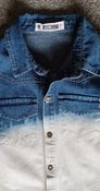Boys Blue-White Denim Shirt Size 6-7