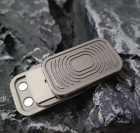 Triple Push Slider Magnetic Fidget Slider,Camera Shaped ADHD Push Slider Toy Metal Press Click Anxiety Stress Relief Fidget Toys