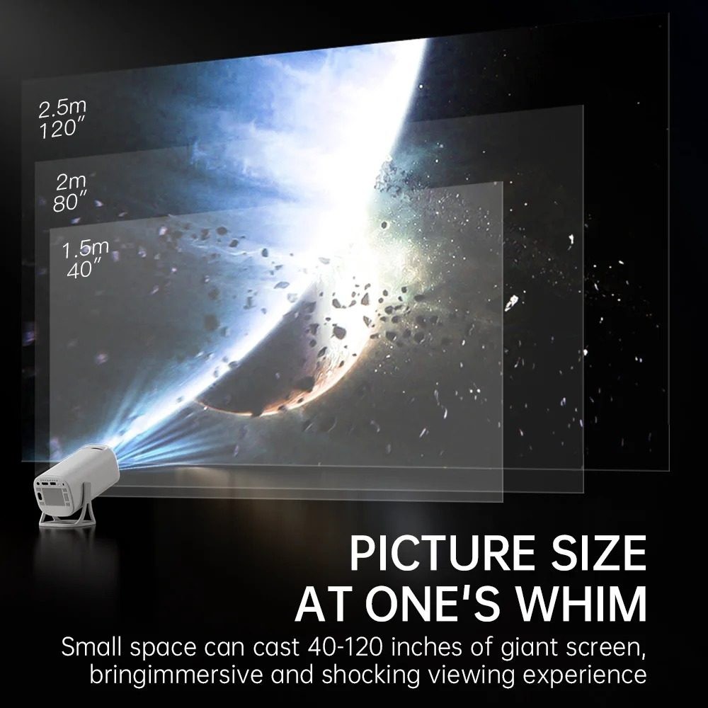 New 4kAndroid 11 Mini Projector 4K 1080P 2.4G/5GWIFI BT5.0 1280*720P Home Cinema