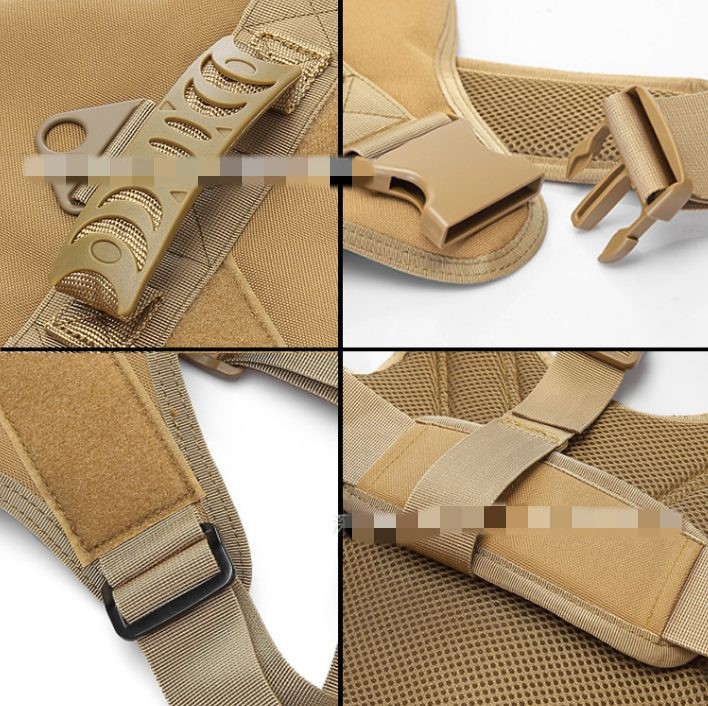 Tactical Dog Harness for Training Walking Pet Adjustable Chest Strap Walking