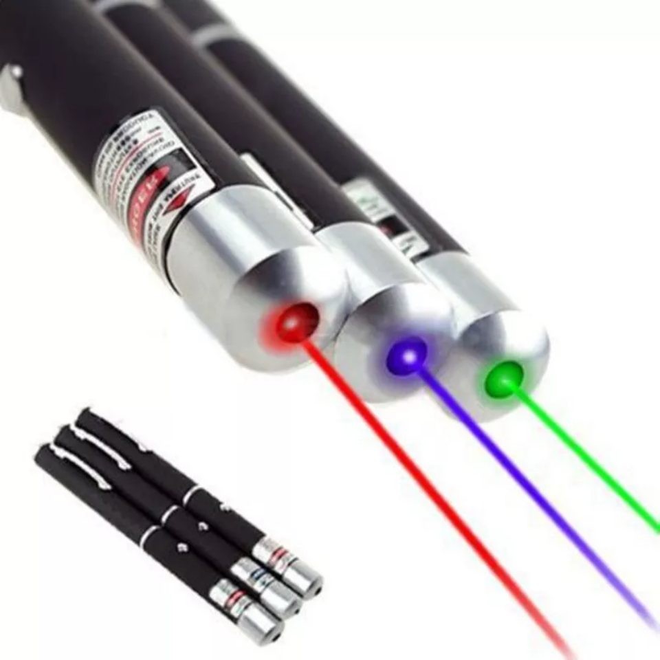 3 Pack Laser pointer Pen Visible Beam Red + Green +Purple