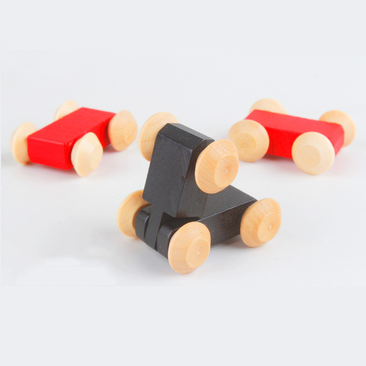 Wooden Gliding Roller Coaster Track Gliding Car Children's Toys