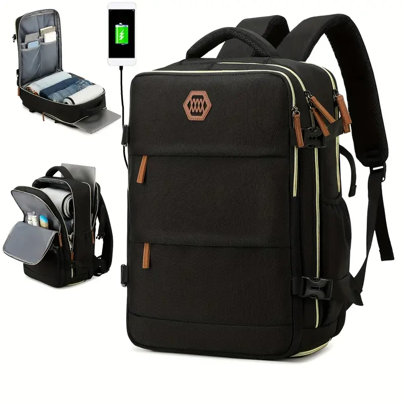 Men's Travel Backpack, Waterproof Computer Backpack, With Shoe Compartment, Computer Carry-on Backpack