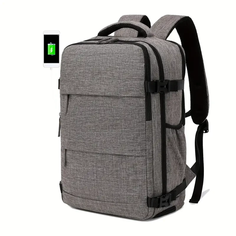 Men's Travel Backpack, Waterproof Computer Backpack, With Shoe Compartment, Computer Carry-on Backpack