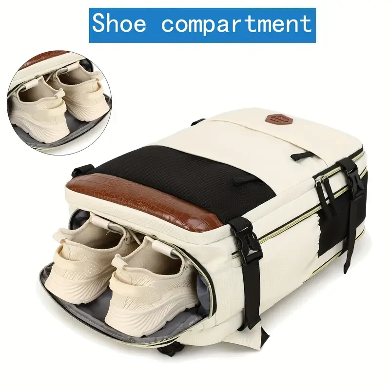 Men's Travel Backpack, Waterproof Computer Backpack, With Shoe Compartment, Computer Carry-on Backpack