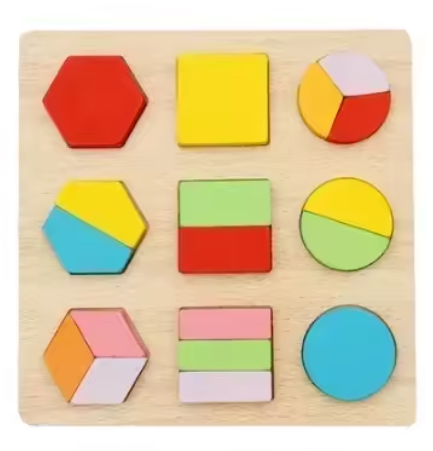 Kids Wooden Jigsaw Matching Puzzle Game Baby Early Learning Cognition Animal Fruit Traffic Educational Toys for Children Gifts