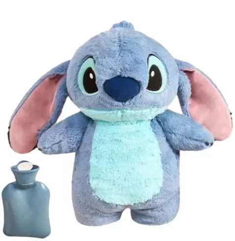 Lilo&Stitch Angel Lotso Plush Hand Warm Bottle Hot Water Bottles Kawaii Soft Winter Portable Warm Hand Bag Anime Kids Toys Gift