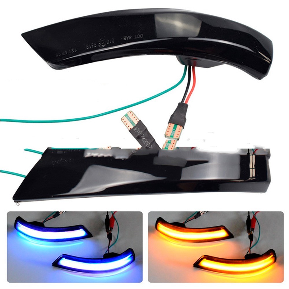 A Touch Of Blue Rearview Mirror Waterfall Light