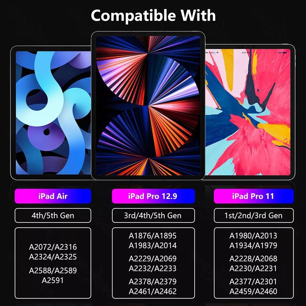 Stylus Pen For iPad With Wireless Charging Palm Rejection Bluetooth