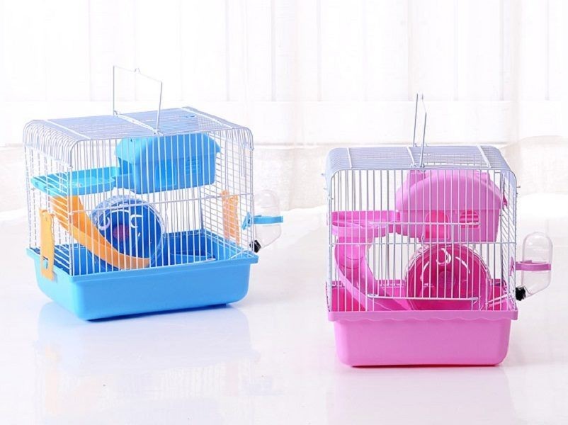 Hamster Mouse Cage Castle Pink