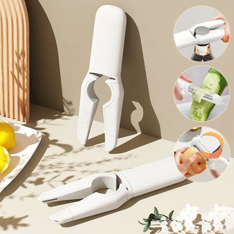5-in-1 Stainless Steel Fruit and Vegetable Peeler with Bottle Opener